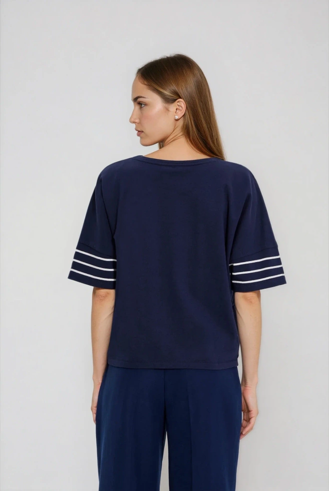 BLUZA DAMSKA L-BL-4914 NAVY-pakiet