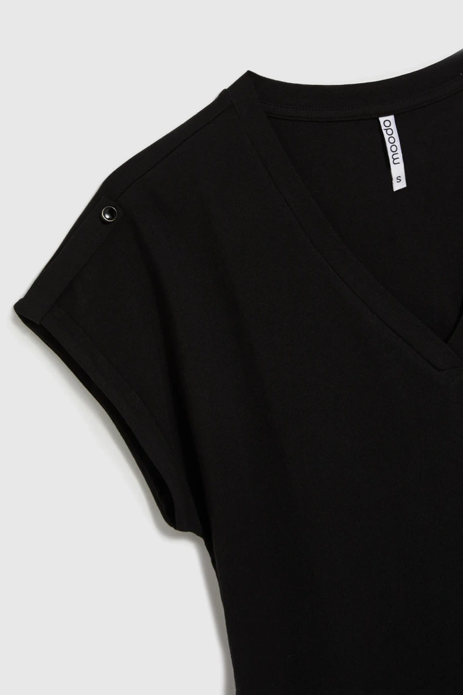 WOMEN'S TSHIRT L-TS-4621 BLACK