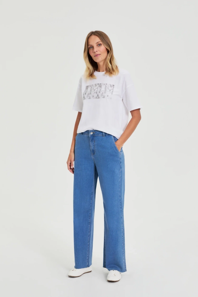 WOMEN'S TSHIRT L-TS-4915 WHITE