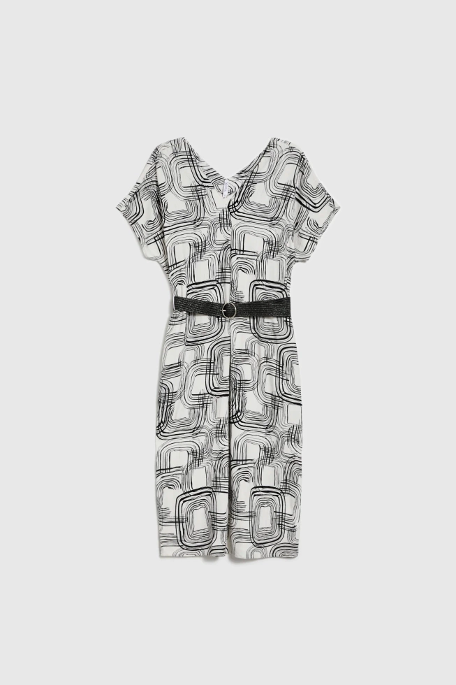 WOMEN'S DRESS L-SU-4653 OFF WHITE