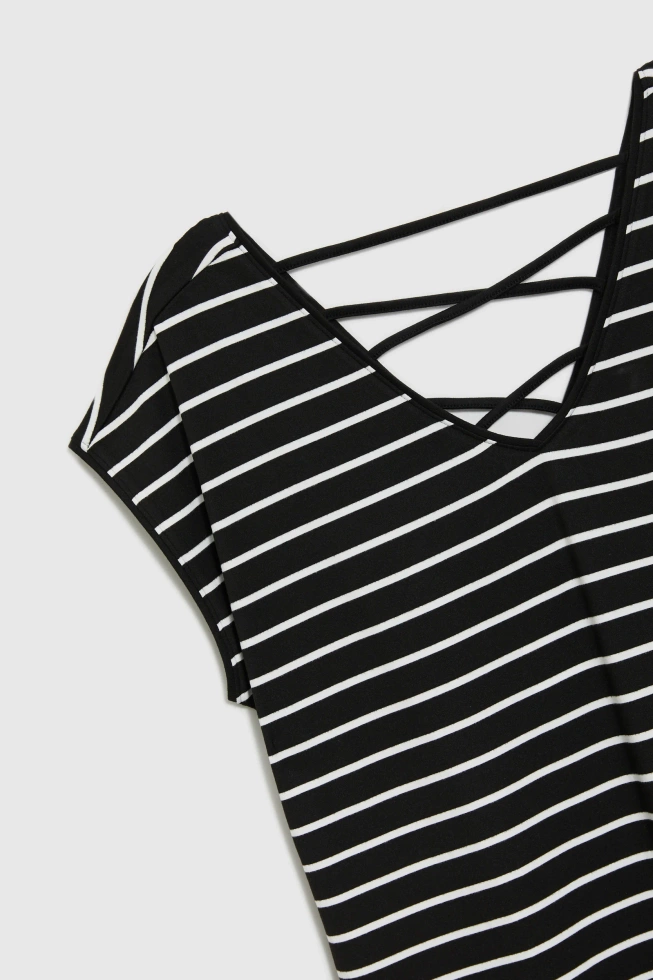 WOMEN'S DRESS L-SU-4645 BLACK