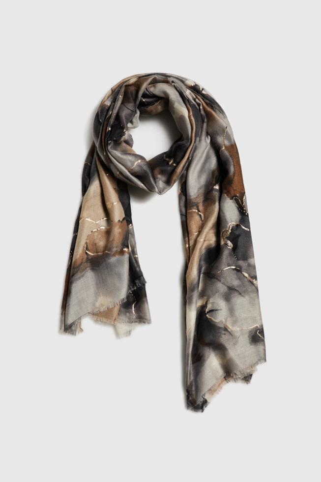 WOMEN'S SCARF L-SZ-4935 COFFEE