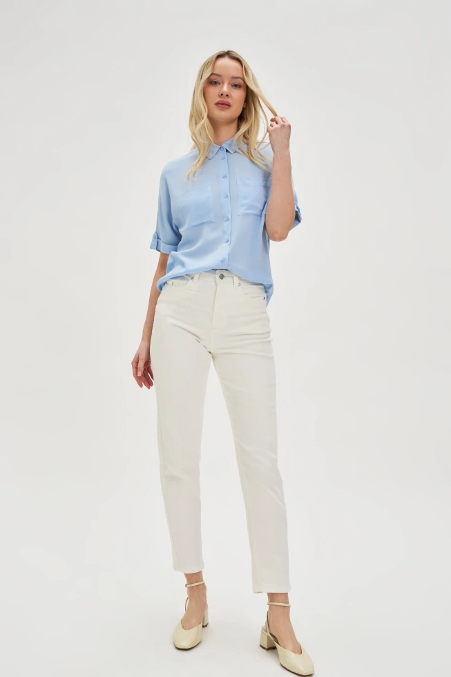 JEANSY DAMSKIE L-JE-4611 OFF WHITE