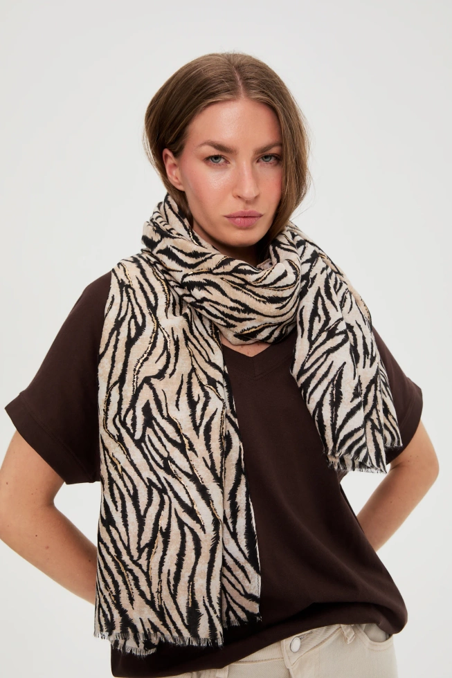 WOMEN'S SCARF L-SZ-4930 BEIGE