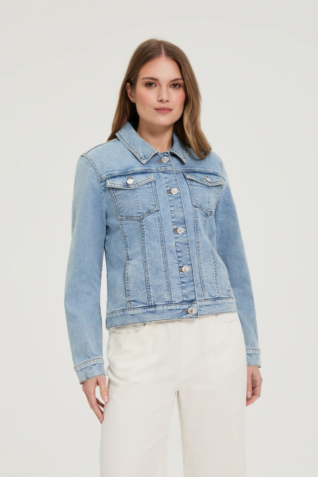 WOMEN'S JACKETS L-KU-4923 BLUE