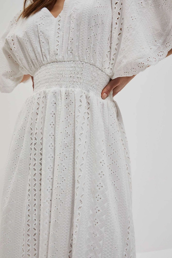 LADIES DRESS L-SU-4053 WHITE