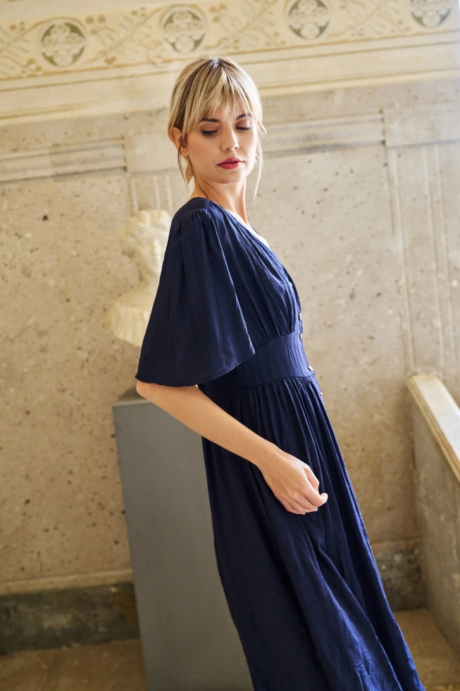 WOMEN'S DRESS L-SU-4639 NAVY