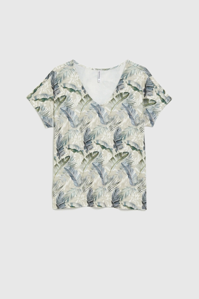 WOMEN'S TSHIRT L-TS-4938 L.BEIGE