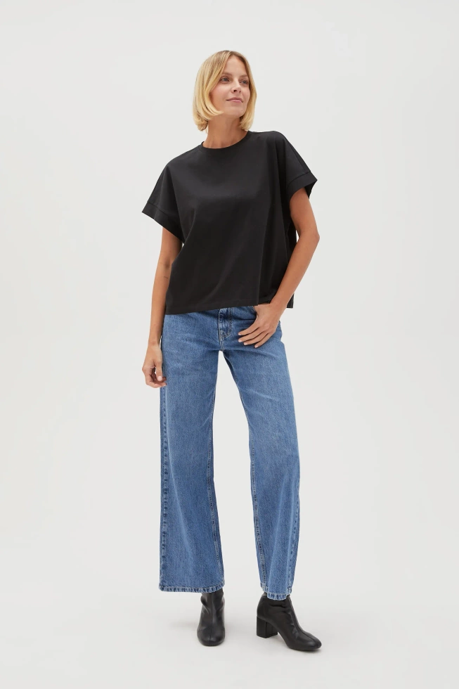 WOMEN'S TSHIRT L-TS-4603 BLACK