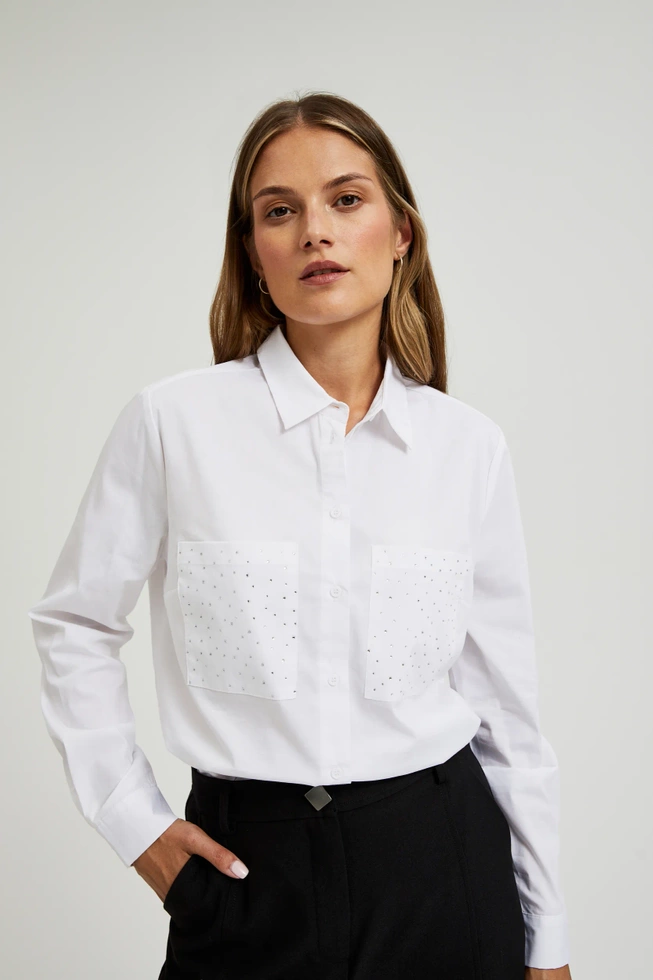 WOMEN'S SHIRT L-KO-4601 WHITE