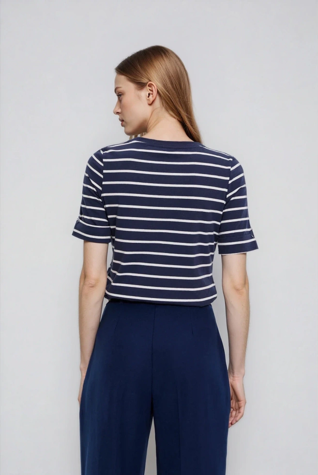 WOMEN'S TSHIRT L-TS-4933 NAVY