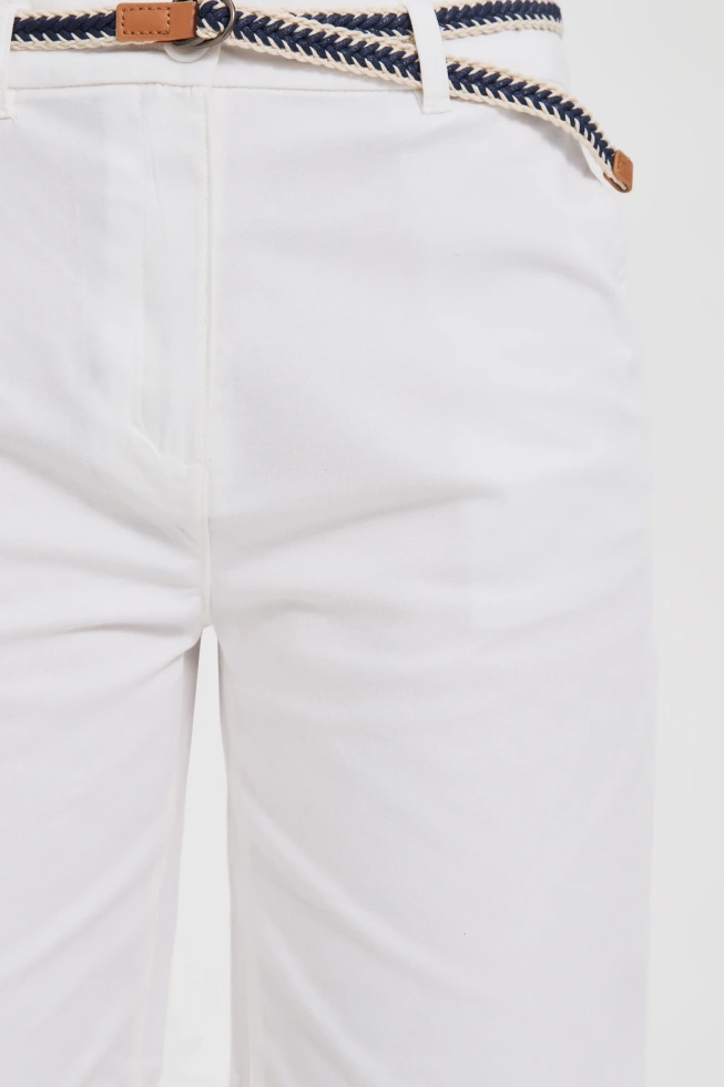 SZORTY DAMSKIE L-SH-4600 OFF WHITE