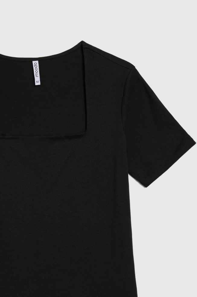 WOMEN'S TSHIRT L-TS-4652 BLACK
