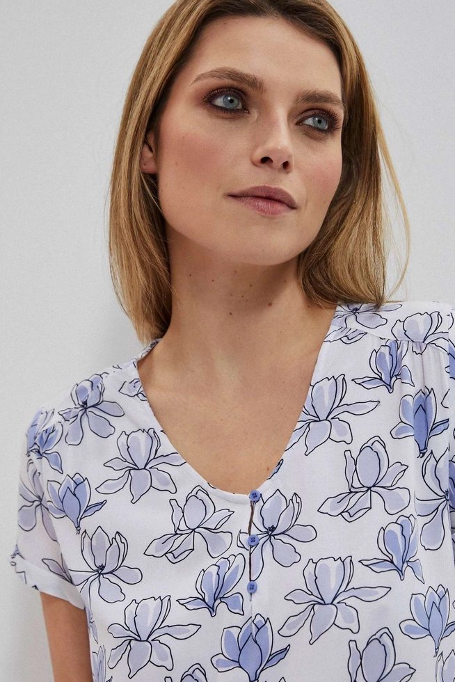 Patterned shirt blouse