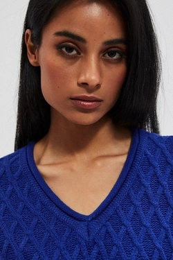 Sweater with a decorative weave