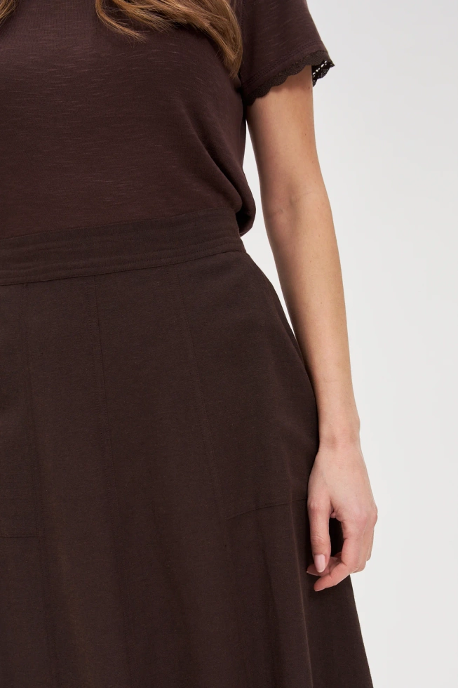 WOMEN'S SKIRT L-SC-4614 D.BROWN
