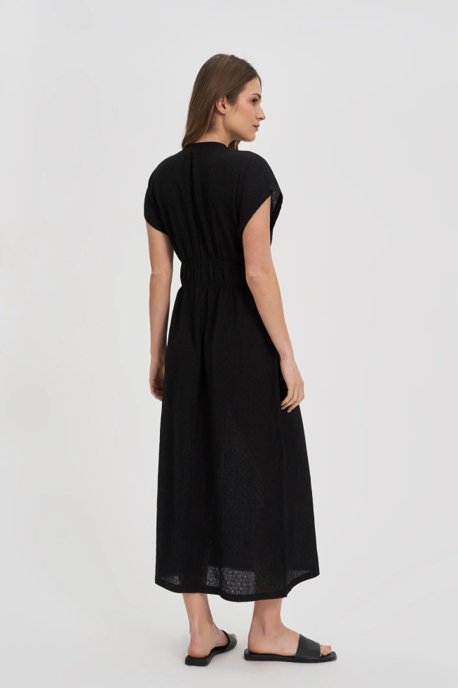 WOMEN'S DRESS L-SU-4618 BLACK