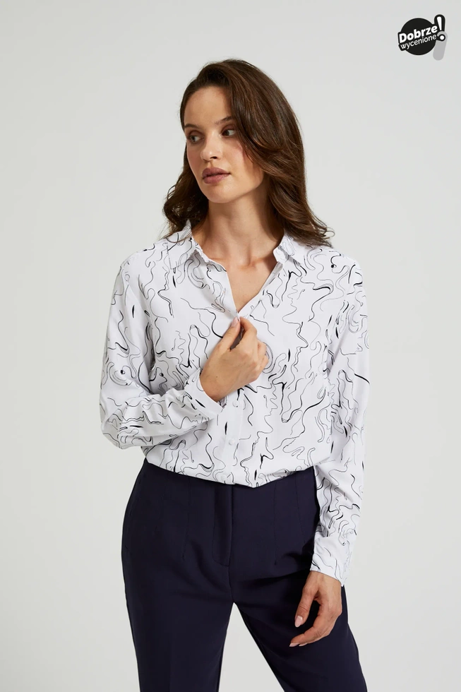 WOMEN'S SHIRT Z-KO-4539 OFF WHITE