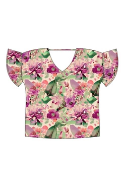 WOMEN'S TSHIRT L-TS-5001 L.BEIGE-set