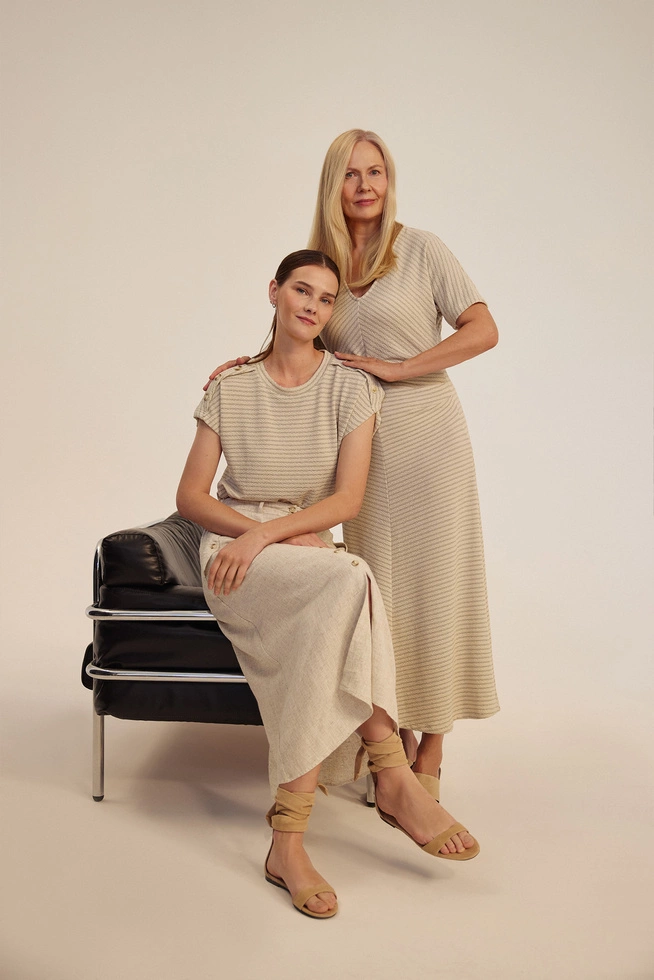 WOMEN'S SKIRT L-SC-4622 L.BEIGE