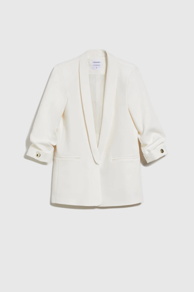 WOMEN'S JACKETS L-MR-4604 OFF WHITE