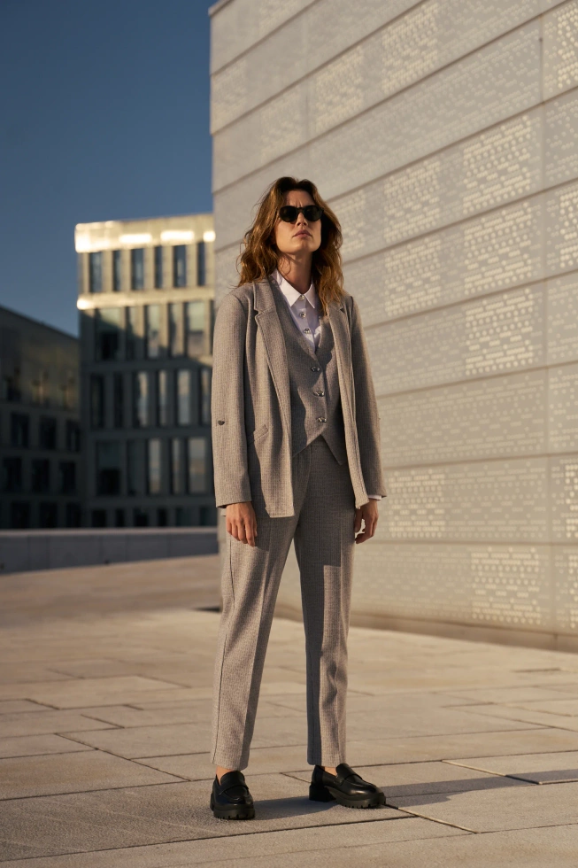 MARYNARKA DAMSKA Z-MR-4806 L.GREY