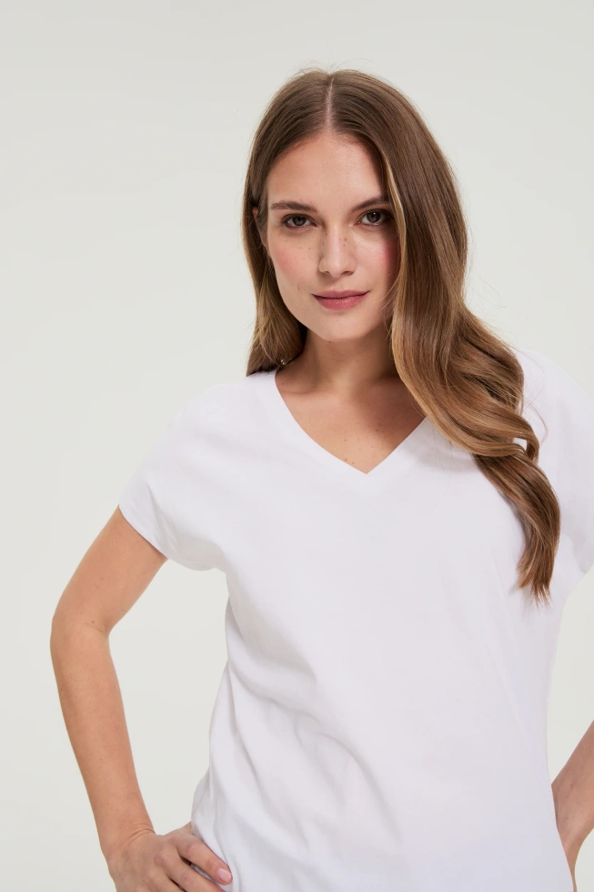 KOSZULKA DAMSKA L-TS-4951 WHITE