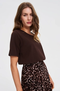 WOMEN'S TSHIRT Z-TS-4804 D.BROWN-set