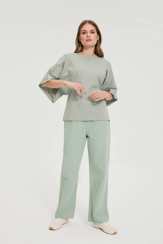 WOMEN'S TSHIRT L-TS-4944 OLIVE