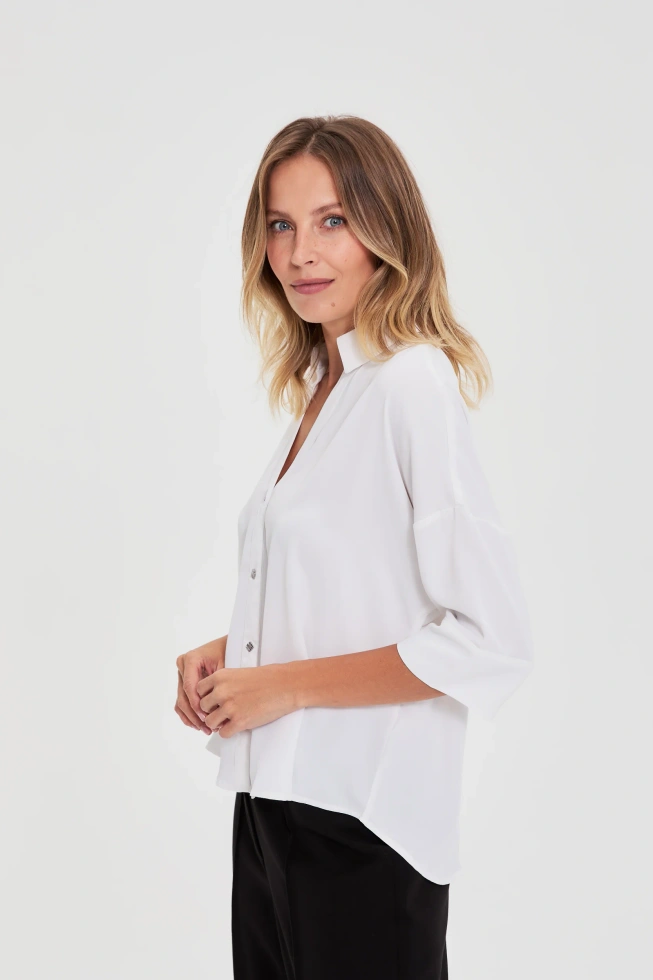 WOMEN'S SHIRT Z-KO-4805 OFF WHITE