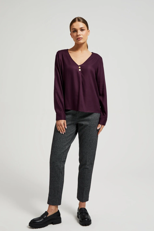 WOMEN'S SHIRT Z-KO-4512 D.VIOLET