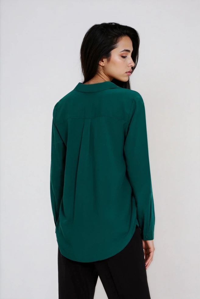WOMEN'S SHIRT Z-KO-4822 D.GREEN