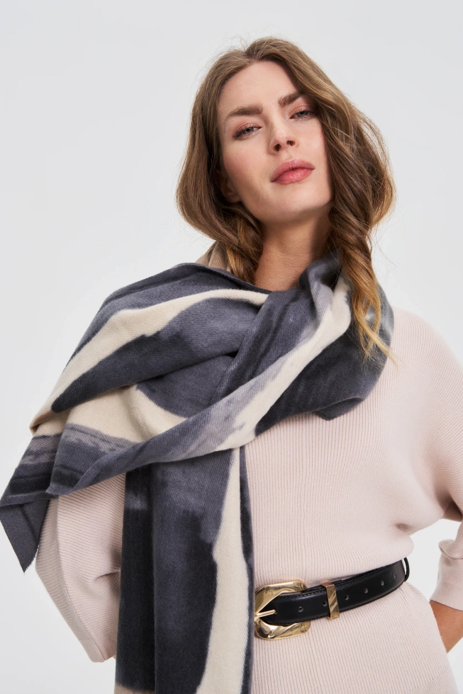WOMEN'S SCARF Z-SZ-4801 D.GREY