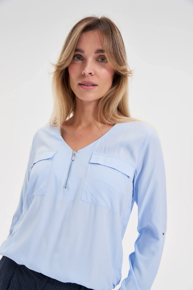 WOMEN'S SHIRT Z-KO-4814 L.BLUE