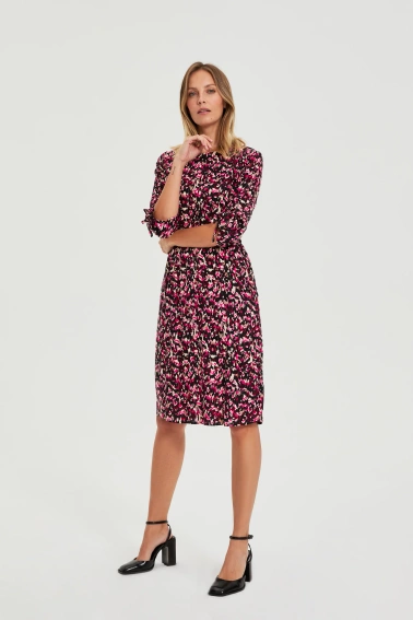 SUKIENKA DAMSKA L-SU-4914 FUCHSIA