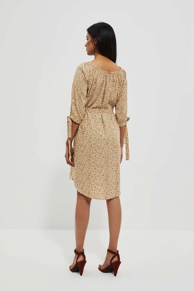 LADIES DRESS L-SU-4031 D.BEIGE