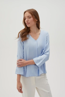 WOMEN'S SHIRT L-KO-4612 L.BLUE-set