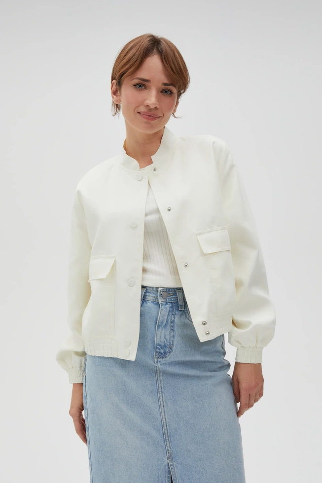 WOMEN'S JACKETS L-KU-4600 OFF WHITE-set