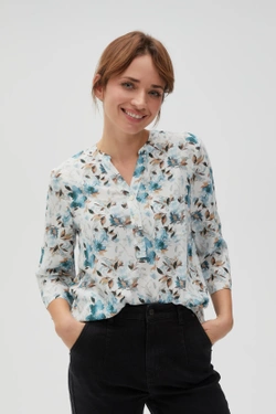 WOMEN'S SHIRT L-KO-4610 D.GREEN