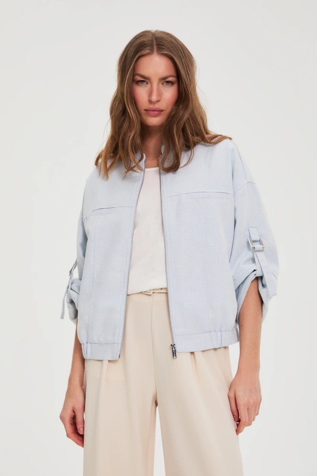 WOMEN'S JACKETS L-KU-4926 L.BLUE