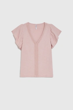 KOSZULKA DAMSKA L-TS-4964 DUSTY PINK-pakiet