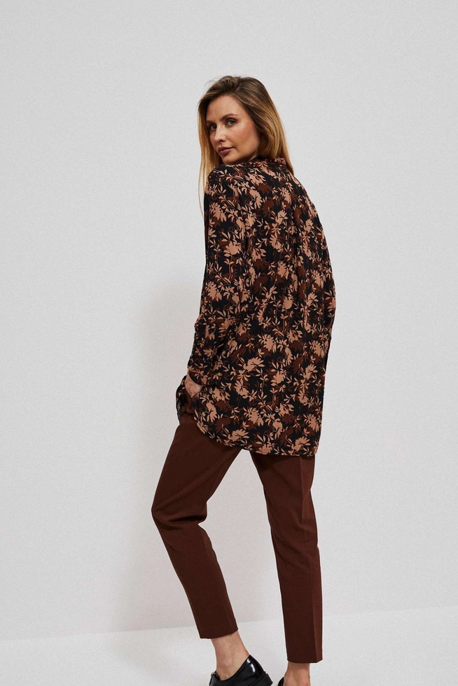 shirt with autumn print