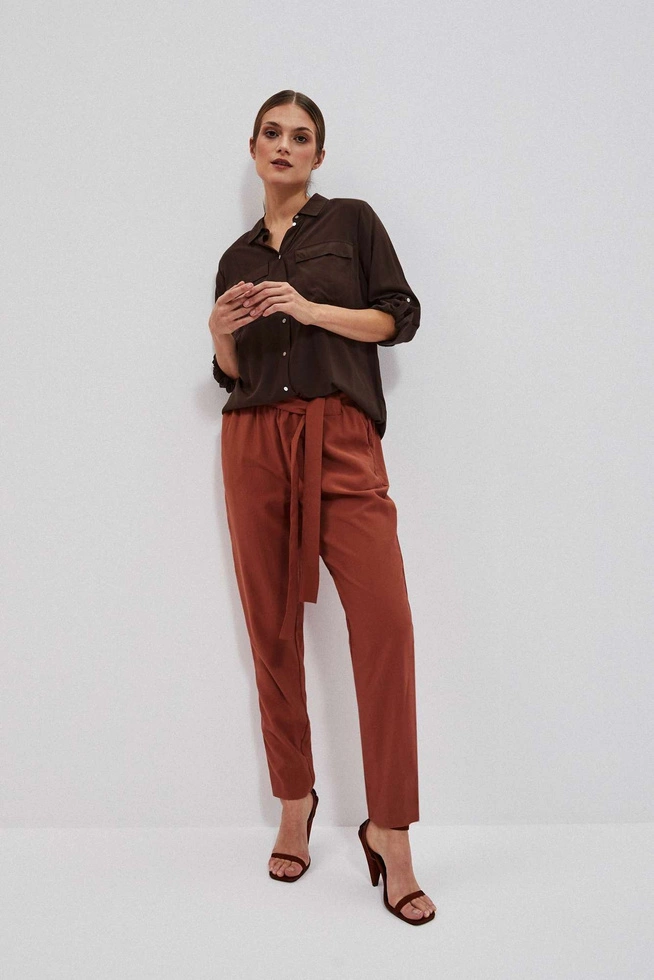 LADIES PANTS L-SP-4012 BROWN
