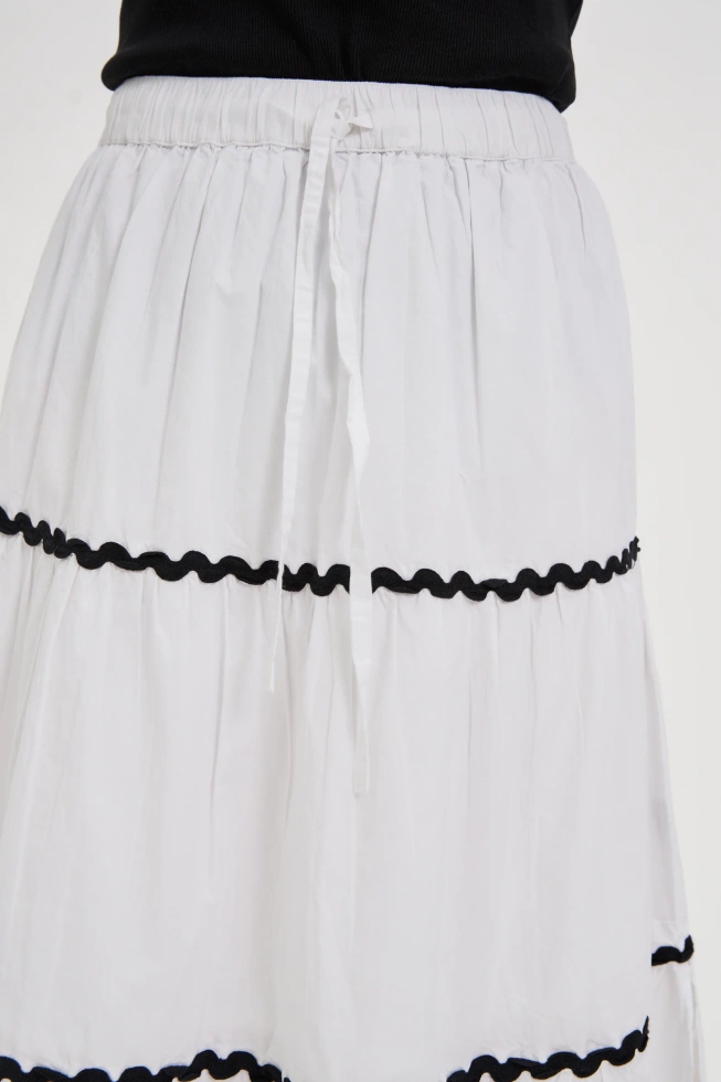 SPÓDNICA DAMSKA L-SC-4617 WHITE-pakiet