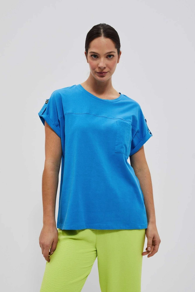 LADIES TSHIRT L-TS-4086 FRESH BLUE