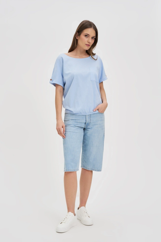 WOMEN'S TSHIRT L-TS-4620 L.BLUE