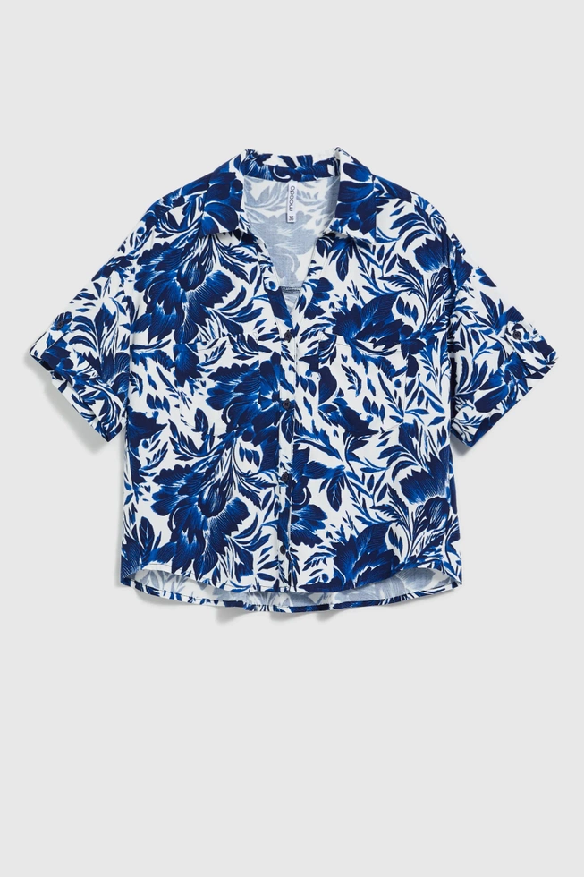 WOMEN'S SHIRT L-KO-4652 BLUE