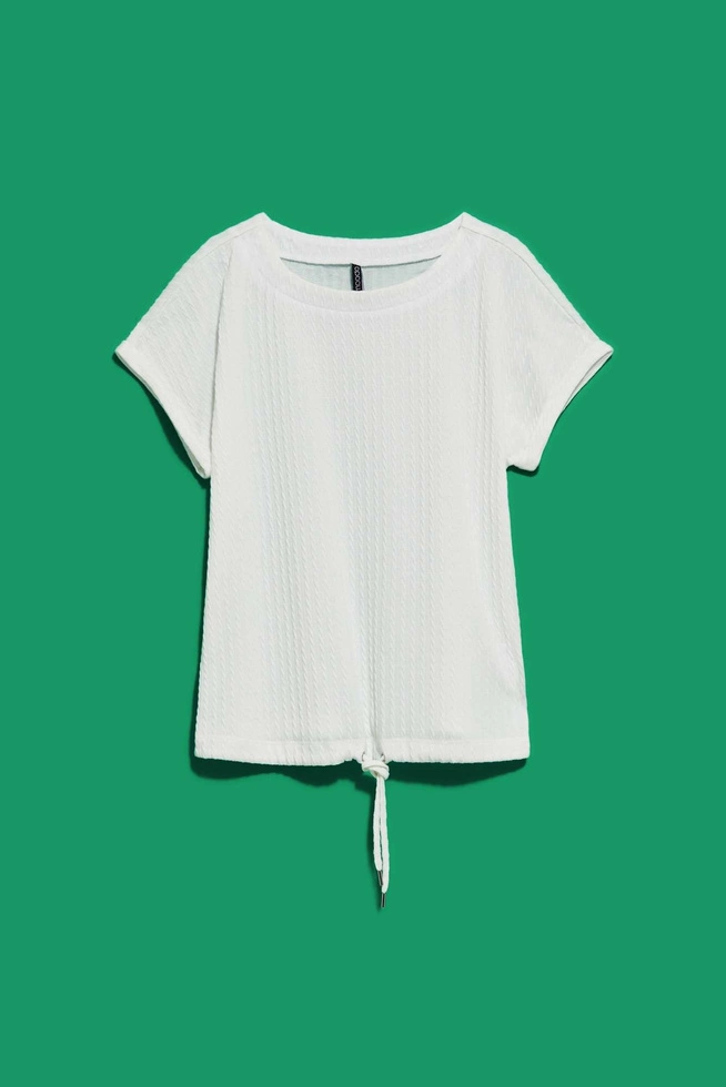 KOSZULKA DAMSKA L-TS-4024 OFF WHITE