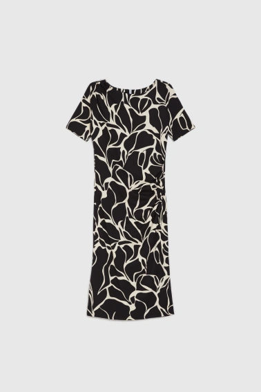 WOMEN'S DRESS L-SU-4924 CREAM