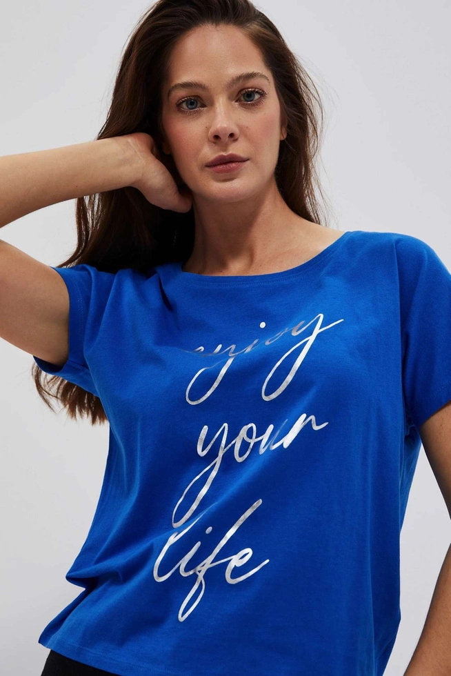 LADIES TSHIRT L-TS-4045 BLUE